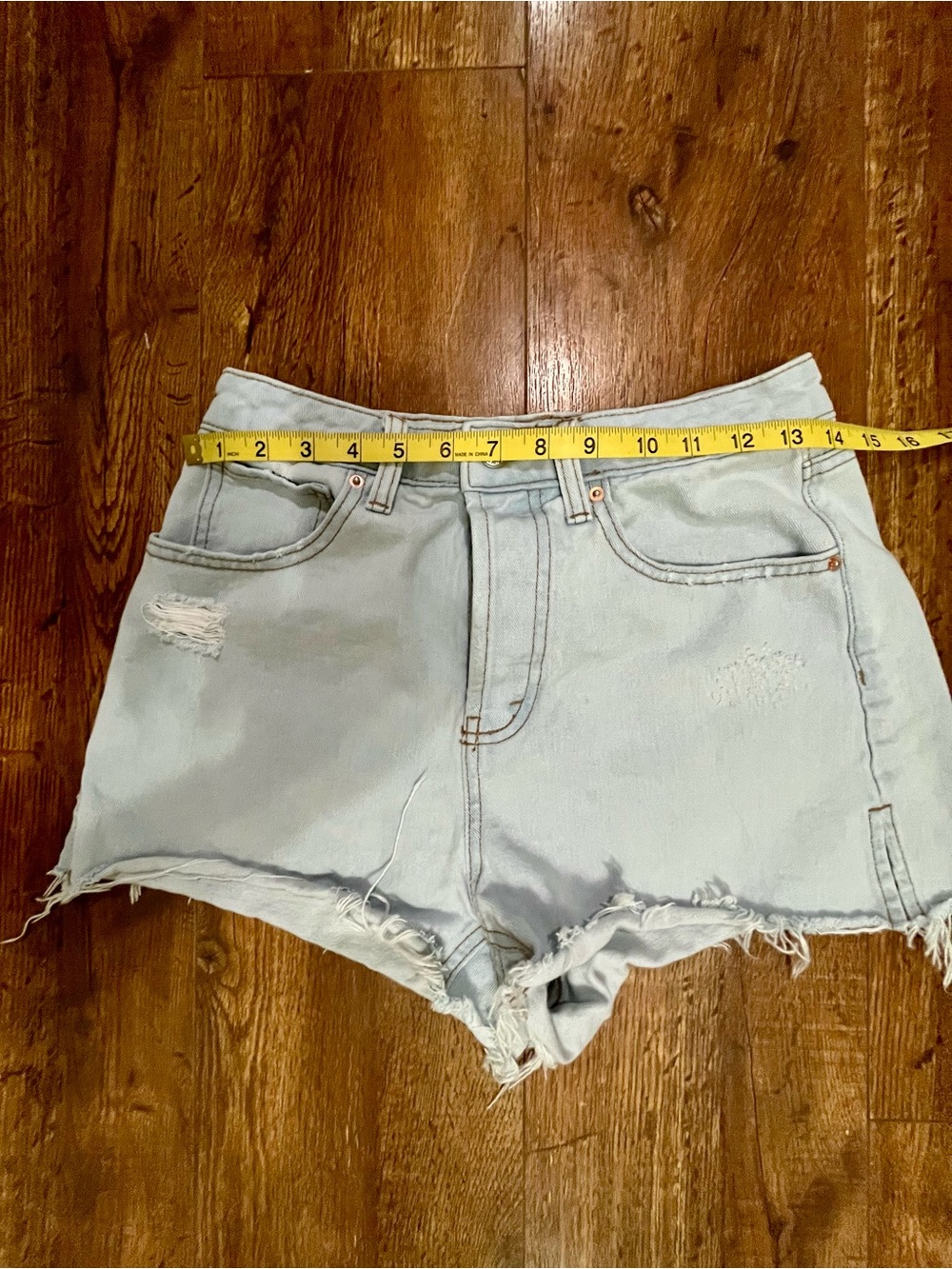 wild fable Light Wash Distressed Denim Shorts